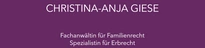 Kanzlei für Familien- und Erbrecht Christina-Anja Giese
