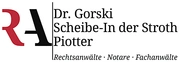 Kanzleilogo Dr. Gorski, Scheibe-In der Stroth, Piotter, Rechtsanwälte, Notar, Fachanwälte