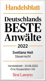 Svetlana Heil, Deutschlands Beste Anwälte Steuerrecht