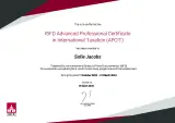 IBFD Advanced Professional Certificate in International Taxation (APCIT)