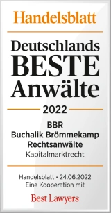 Handelsblatt-Siegel Deutschlands BESTE Anwälte 2022 im Kapitalmarktrecht