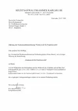 Urkunde Fachanwalt für Familienrecht