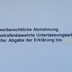 Wieder einmal: Abmahnung vom Verband bayerischer Kfz-Innungen für fairen Wettbewerb e.V.