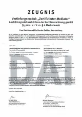 Vertiefungsmodul Zertifizierter Mediator Deutsches Anwaltinstitut e.V.