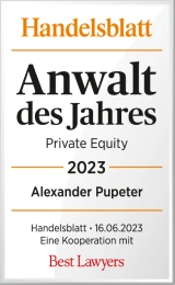 Anwalt des Jahres 2023, Alexander Pupeter, Private Equity