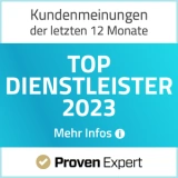 TOP Dienstleister ProvenExpert 2023