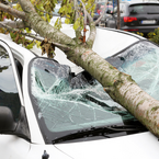Schaden durch Sturm am Auto versichert?