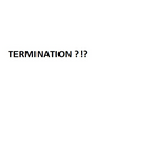 You received a termination for operational reasons/ you must give notice for operational reasons?