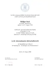 LL.M. Internationales Wirtschaftsrecht