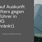Der Anspruch auf Auskunft des Gesellschafters gegen den Geschäftsführer in einer GmbH / UG (haftungsbeschränkt).