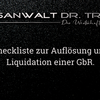 Checkliste zur Auflösung und Liquidation einer GbR.