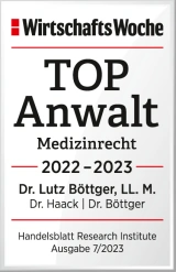 TOP-Anwalt Medizinrecht 2022 und 2023