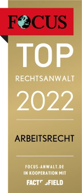 Focus Anwaltliste 2022 Deutschlands Top-Privatanwälten im Bereich Arbeitsrecht