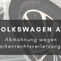 Abmahnung der Volkswagen AG durch Lubberger Lehment wegen Markenrechtsverletzungen