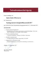 Fachtag Gemeinnützigkeit/Steuerrecht 2017