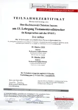 Testamentsvollstrecker Lehrgang