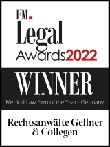 FM Legal Awards 2022 Winner Medical Firm of the Year Germany Rechtsanwälte Gellner & Collegen