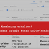 Abmahnung Google Fonts: So sollten Sie handeln! | Update 2023