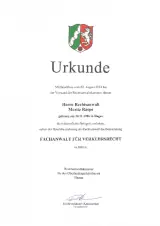 Fachanwalt für Verkehrsrecht