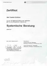 Fortbildung "Systemische Beratung" (2016/2017)