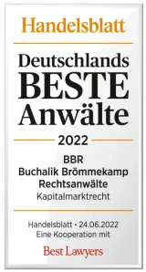 Deutschlands Beste Anwälte 2022 im Kapitalmarktrecht