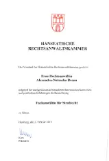 Fachnanwaltsurkunde