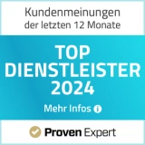 Proven Expert - Auszeichnung als Top Dienstleister 2024
