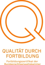 Zertifikat „Qualität durch Fortbildung“  der Bundesrechtsanwaltskammer 