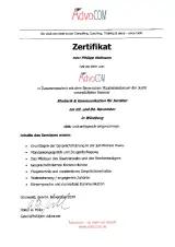 Zertifikat über Rhetorik & Kommunikation für Juristen