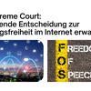 US Supreme Court: bedeutende Entscheidung zur Meinungsfreiheit im Internet erwartet