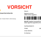 Achtung! RSG Registrierungsstelle für Gewerbetreibende aus Hamburg mit Formularabzocke