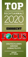 FOCUS TOP-Rechtsanwalt 2020 Erbrecht
