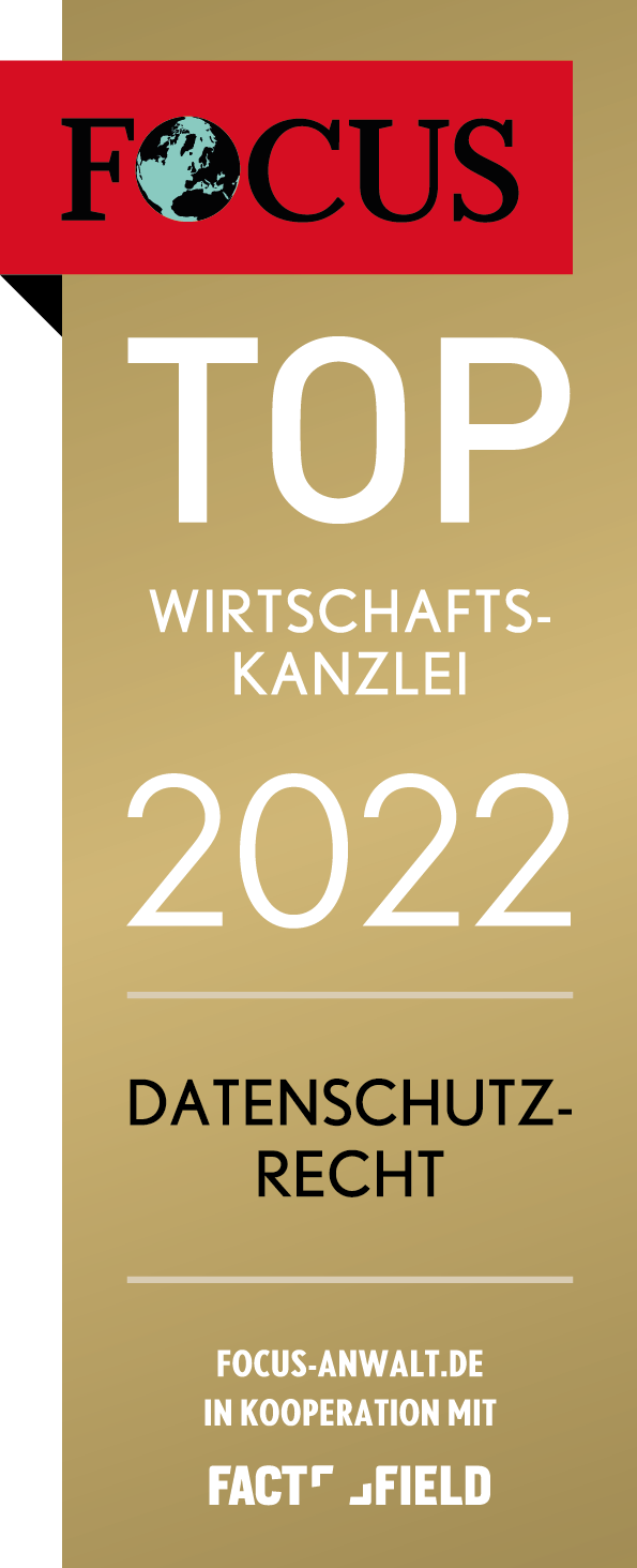 TOP-Wirtschaftskanzlei 2022 im Bereich Datenschutzrecht