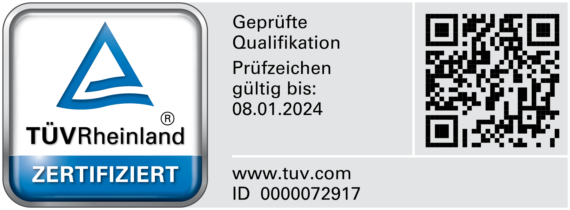 Zertifizierter Externer Datenschutzbeauftragter (TÜV) seit 2020